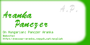 aranka panczer business card